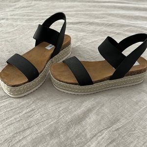 Steve Madden Kimmie Black Sandals